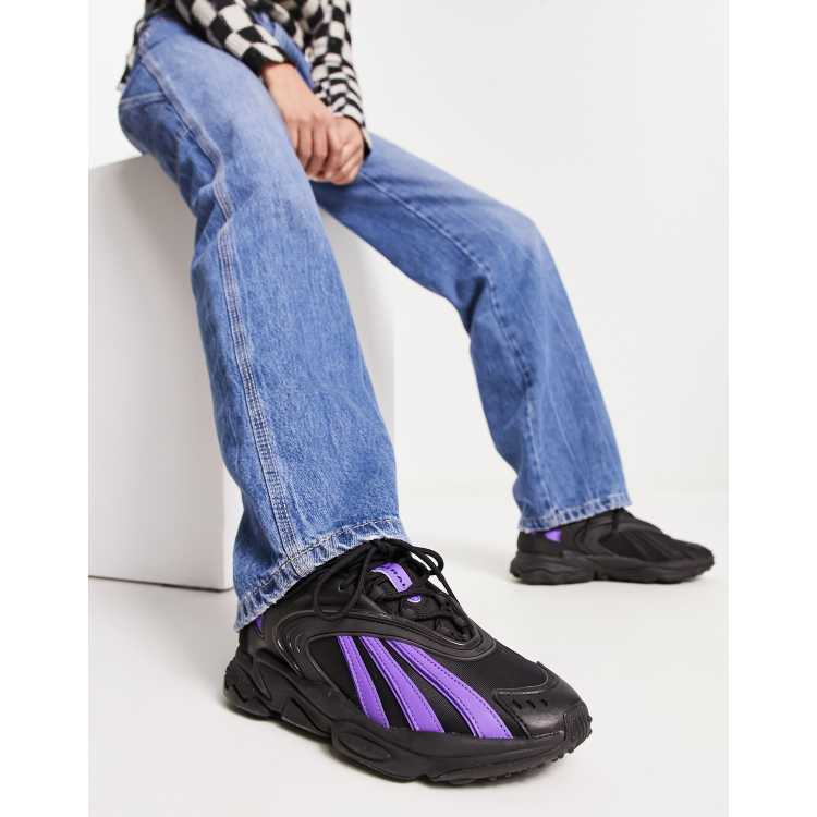 Purple black hot sale adidas shoes