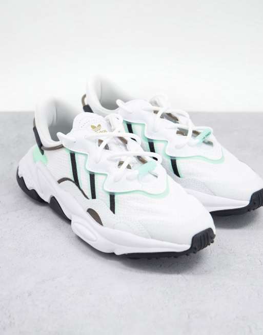 adidas Originals Ozweego Baskets avec d tail vert givr Blanc