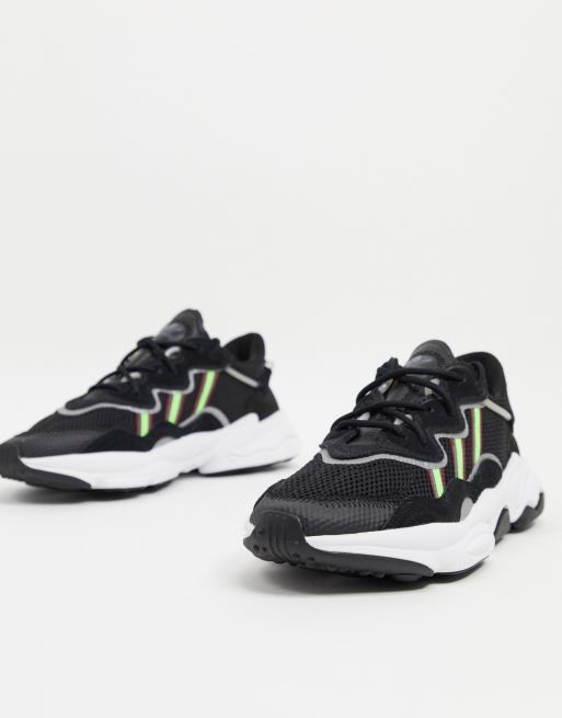 adidas Originals Ozweego Baskets Noir et vert ASOS