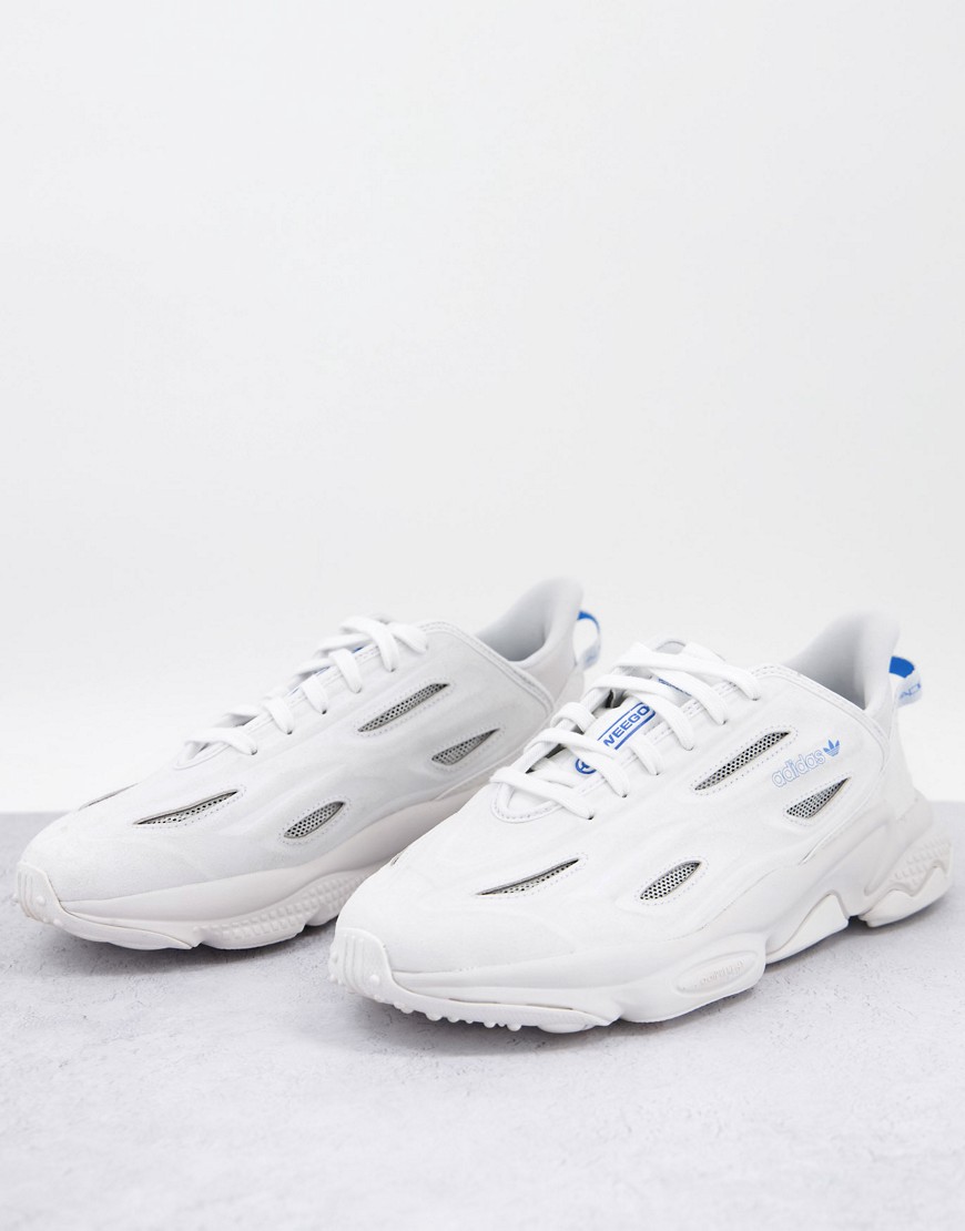 Adidas Originals Ozweego Celox sneakers in white with blue detail