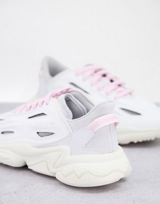 pink and white ozweegos