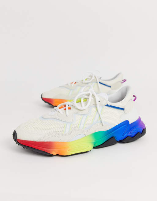 Adidas originals ozweego trainers in multi pride hotsell