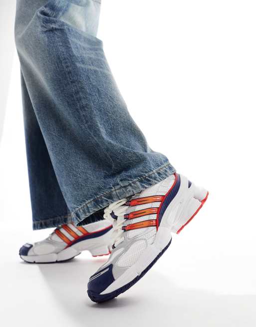 adidas Originals - Ozweego Pro - Hvide og orange/marineblå sneakers