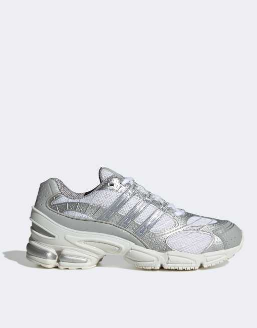 adidas Originals Ozweego Pro sneakers in white and silver ASOS