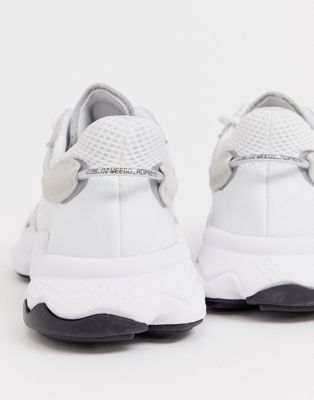 adidas originals ozweego trainers in triple white