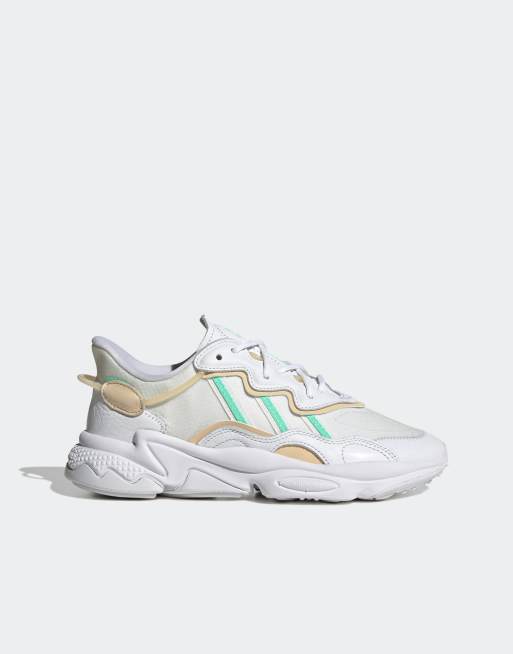adidas Originals - Ozweego - Sneakers bianche e verde menta