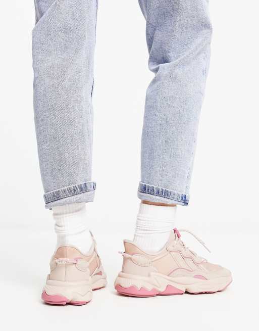 Adidas originals ozweego online dames roze