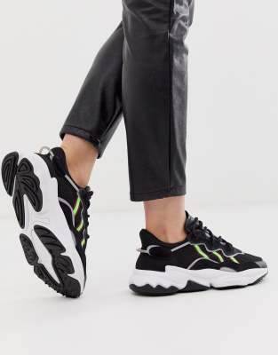 black adidas ozweego women's