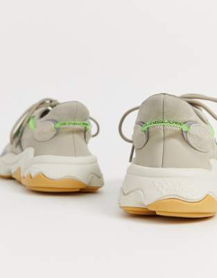 adidas originals ozweego trainers in chalk