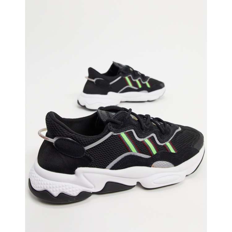 Ozweego white solar green 2025