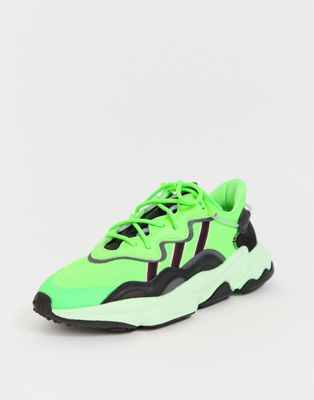 adidas originals ozweego sneakers in green