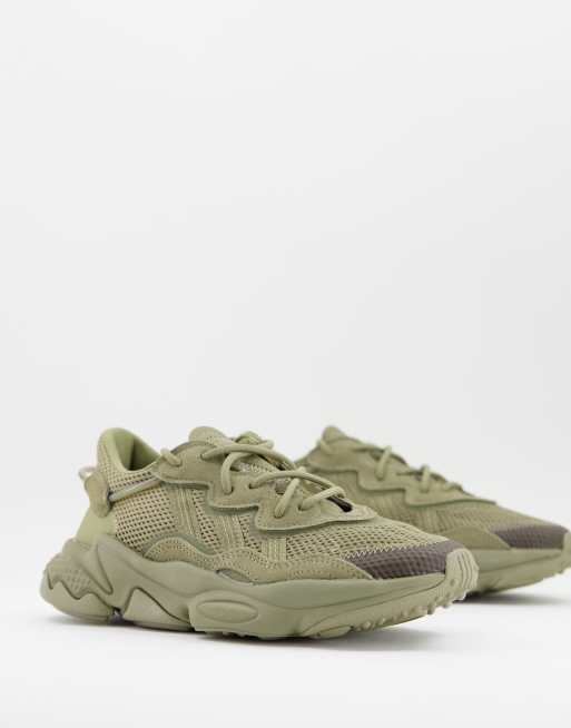 adidas Originals Ozweego Sneakers in kaki ASOS