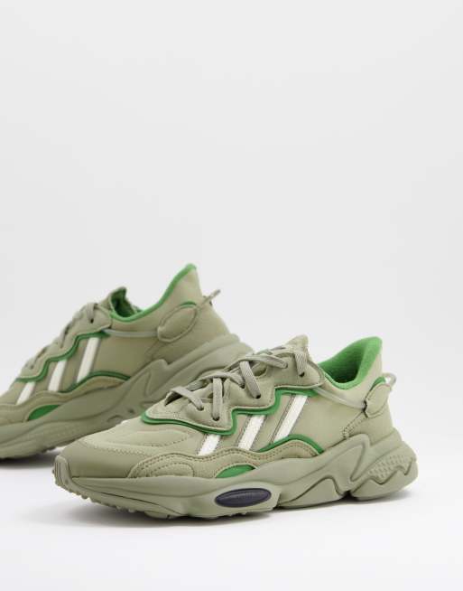 khaki adidas ozweego