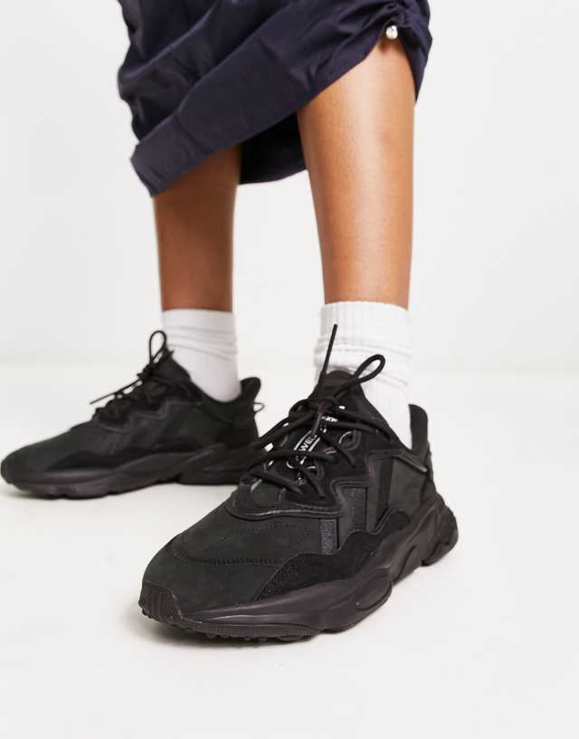 adidas Originals Ozweego sneakers in triple black