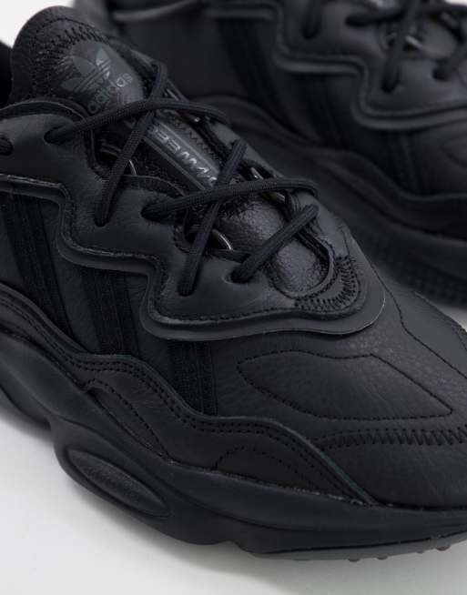 Adidas ozweego store black leather