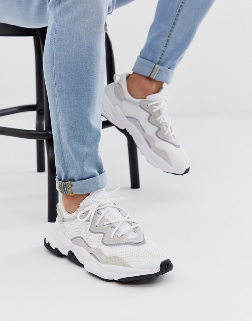 adidas Originals ozweego sneakers in triple white | ASOS