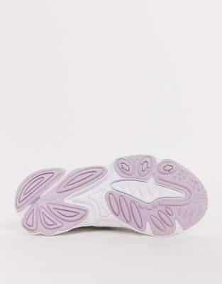 white and lavender adidas