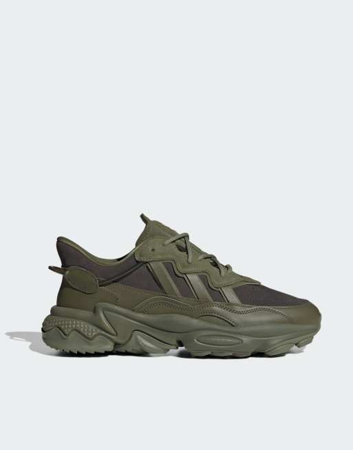 adidas Originals ozweego trainer in olive