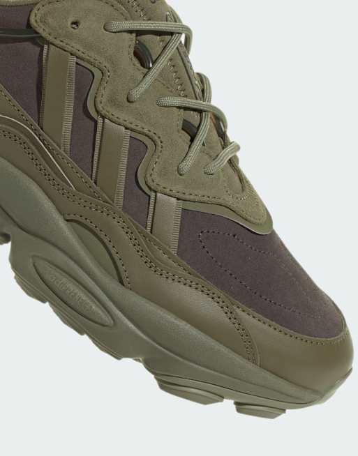adidas Originals ozweego trainer in olive ASOS