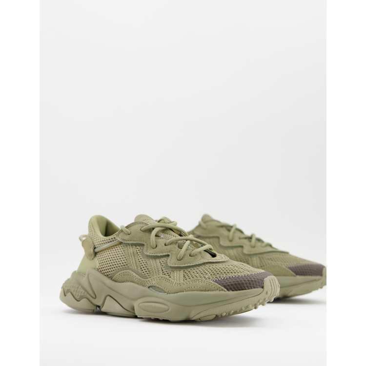 adidas Originals Ozweego trainers in khaki