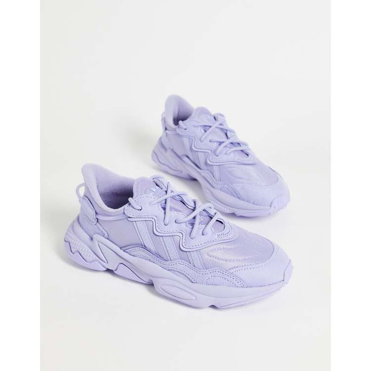 adidas Originals Ozweego trainers in lilac colour drench