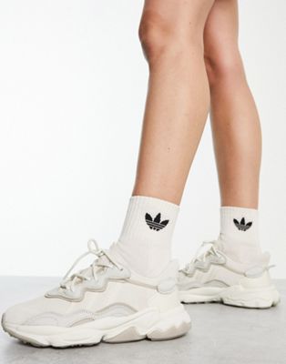 adidas Originals Ozweego trainers in off white and grey - ASOS Price Checker