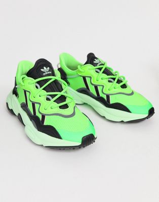 adidas green ozweego shoes