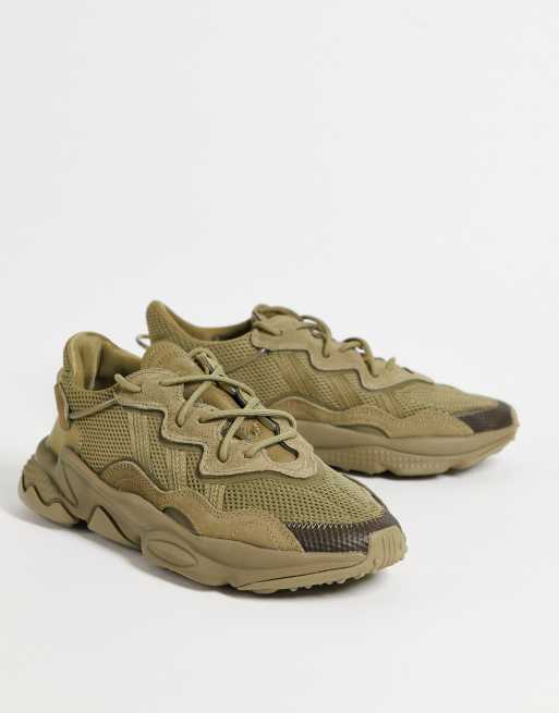 adidas Originals Ozweego trainers in triple khaki