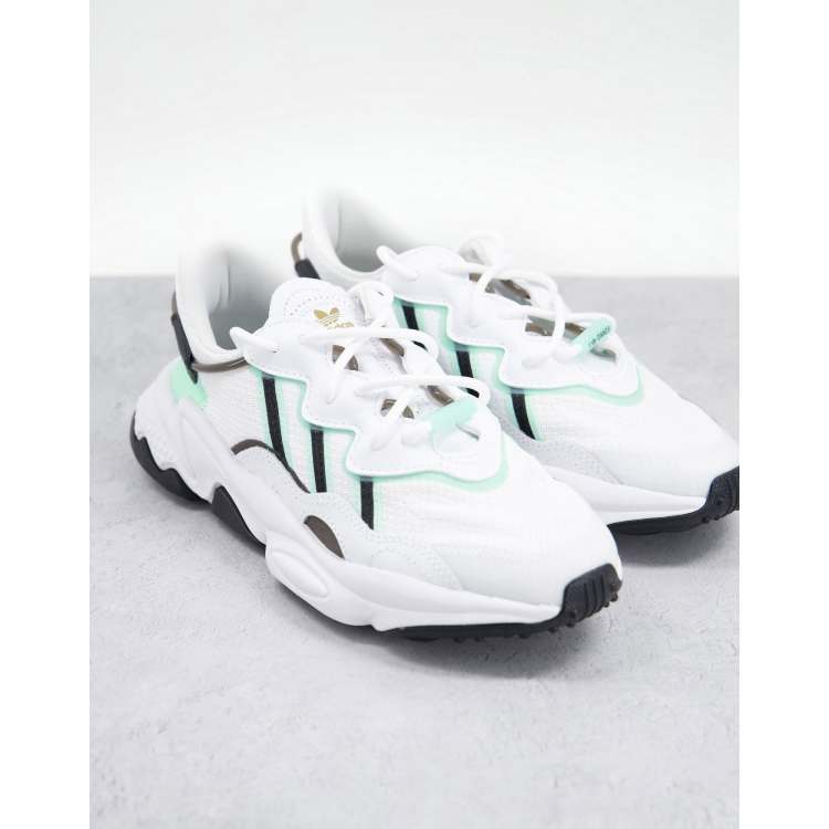 white and green ozweego