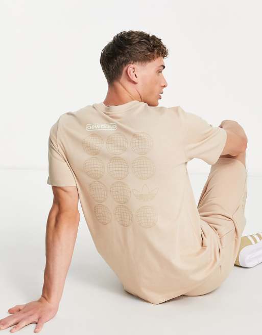 adidas Originals Ozworld tee in beige