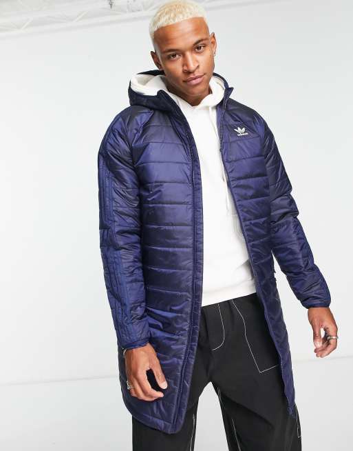 adidas Originals padded coat in indigo