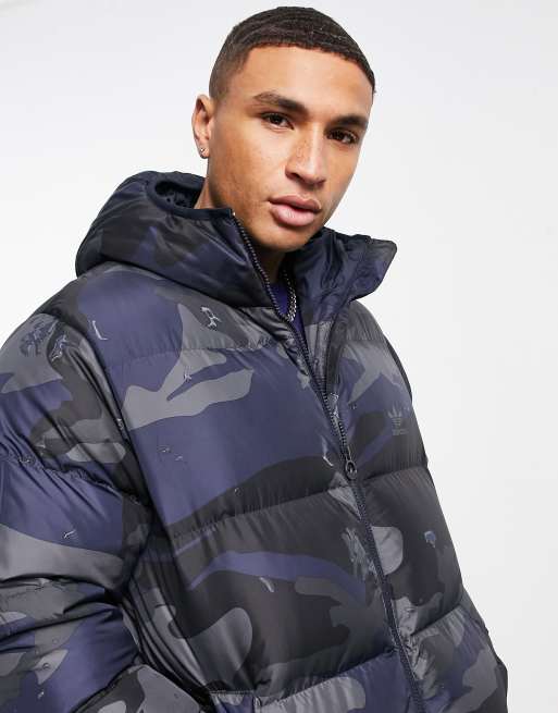 Adidas camo shop puffer jacket