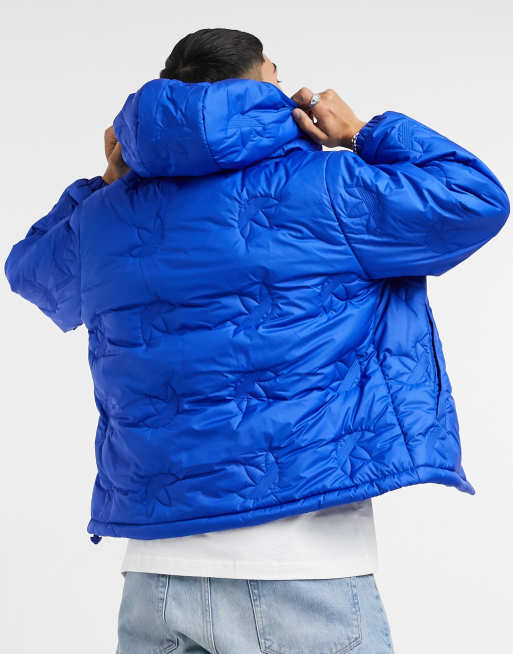 Blue adidas store puffer jacket