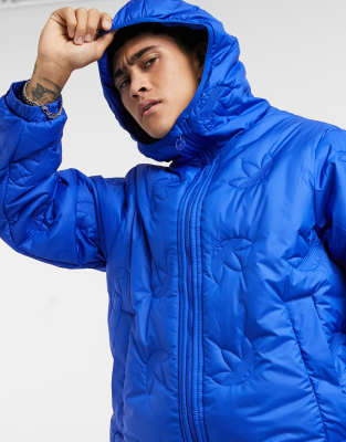 adidas padded jacket blue