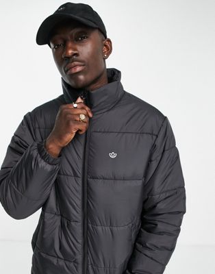 adidas Originals padded stand jacket in black - ASOS Price Checker