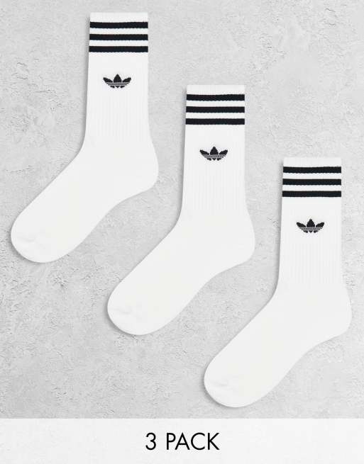 adidas Originals - Pakke med 3 par ensfarvede hvide sokker