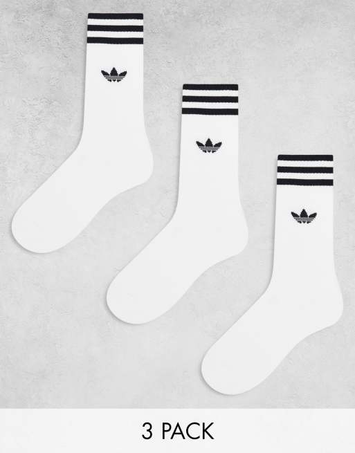 adidas Originals - Pakke med 3 par ensfarvede hvide sokker