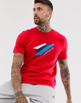 Adidas Originals - Palemston - T-shirt in rood
