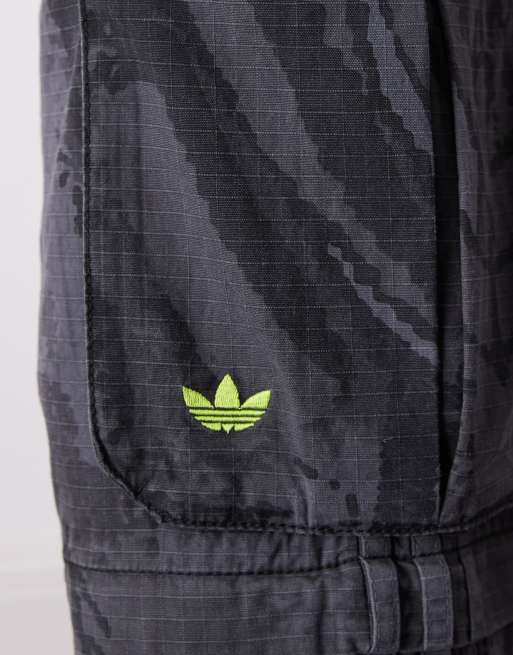 adidas Originals - Pantalon cargo à fermetures éclair - Gris multicolore, 3 de 5