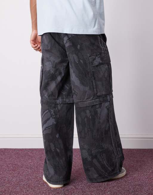 adidas Originals - Pantalon cargo à fermetures éclair - Gris multicolore, 5 de 5
