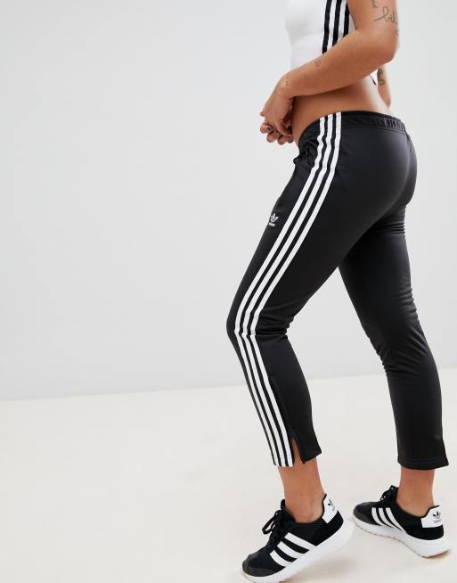 Adidas originals - pantalon cigarette à trois rayures sale