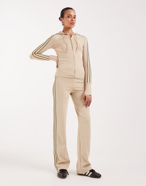 adidas Originals - Pantalon de jogging droit - Kaki et jaune - view 1