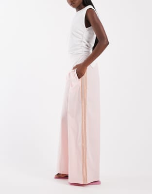 Pantalon de survêtement à 3 bandes au crochet - Rose clair XL