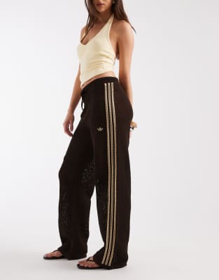 adidas Originals - Pantalon de survêtement au crochet - Marron