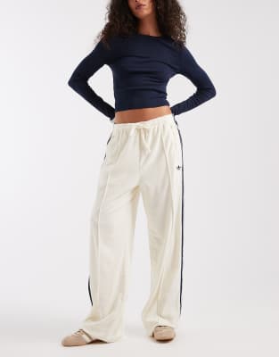 Pantalon de survêtement en tissu éponge - Blanc crème M