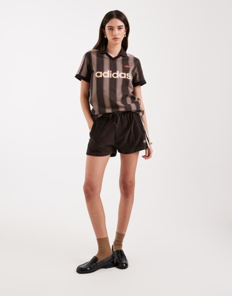 adidas Originals - Pantaloncini in spugna marroni - view 1