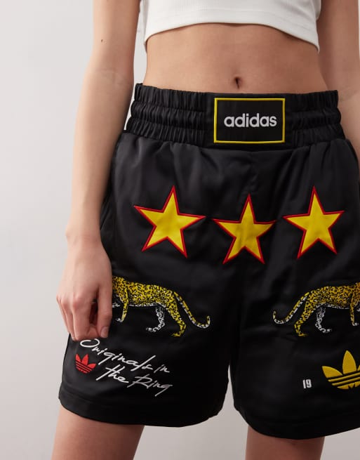 Adidas Boxing Pantaloncini Adidas Oro Short De Boxeo Inglés Para