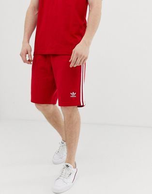 adidas Originals - Pantaloncini rossi con 3 strisce DV1525 | ASOS