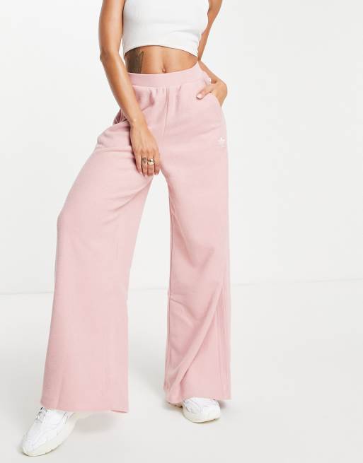 adidas Originals - Pantaloni a fondo ampio rosa polvere
