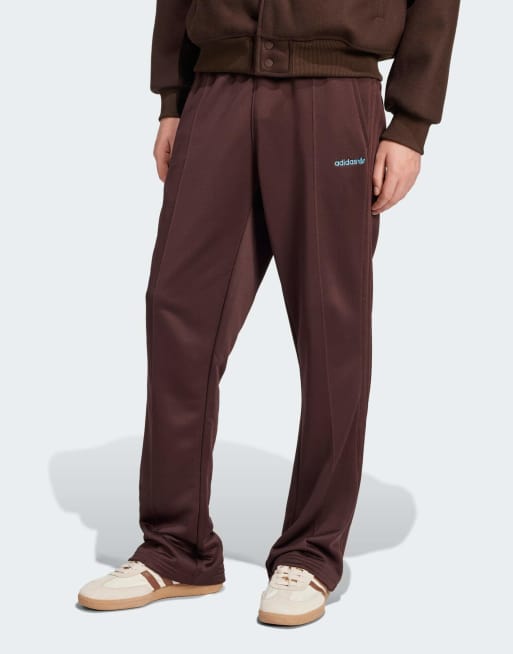 adidas Originals - Pantaloni a zampa marroni